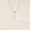 Pendentif Herbertine Flocon Or Blanc
