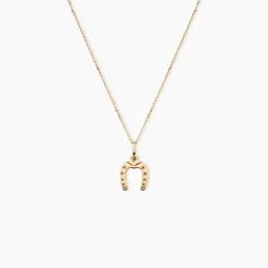 Pendentif Hillary Fer A Cheval Or Jaune