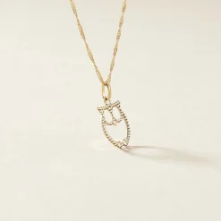 Pendentif Ilies Hibou Or Jaune