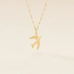Pendentif Illide Hirondelle Or Jaune
