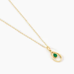 Pendentif Innocenzo Or Jaune Emeraude