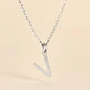 Pendentif Ionia Lettre Or Blanc
