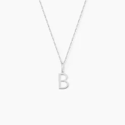 Pendentif Ionia Lettre Or Blanc