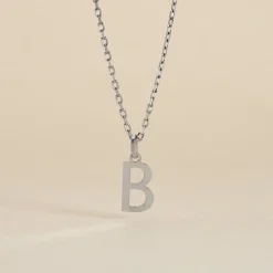 Pendentif Ionia Lettre Or Blanc