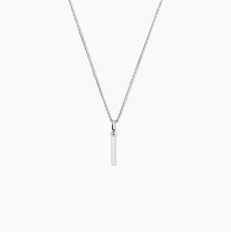 Pendentif Ionia Lettre Or Blanc