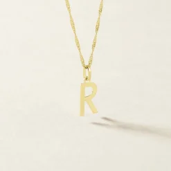 Pendentif Ionia Lettre Or Jaune