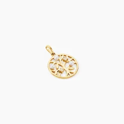 Pendentif Jeptha Or Jaune Perle De Culture Oxyde De Zirconium