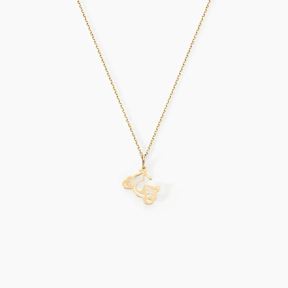 Pendentif Julius Scooter Or Jaune