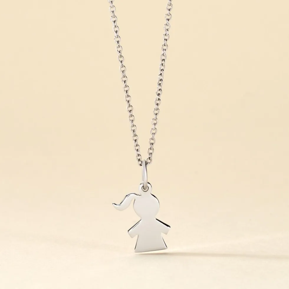 Pendentif Kids Argent Blanc