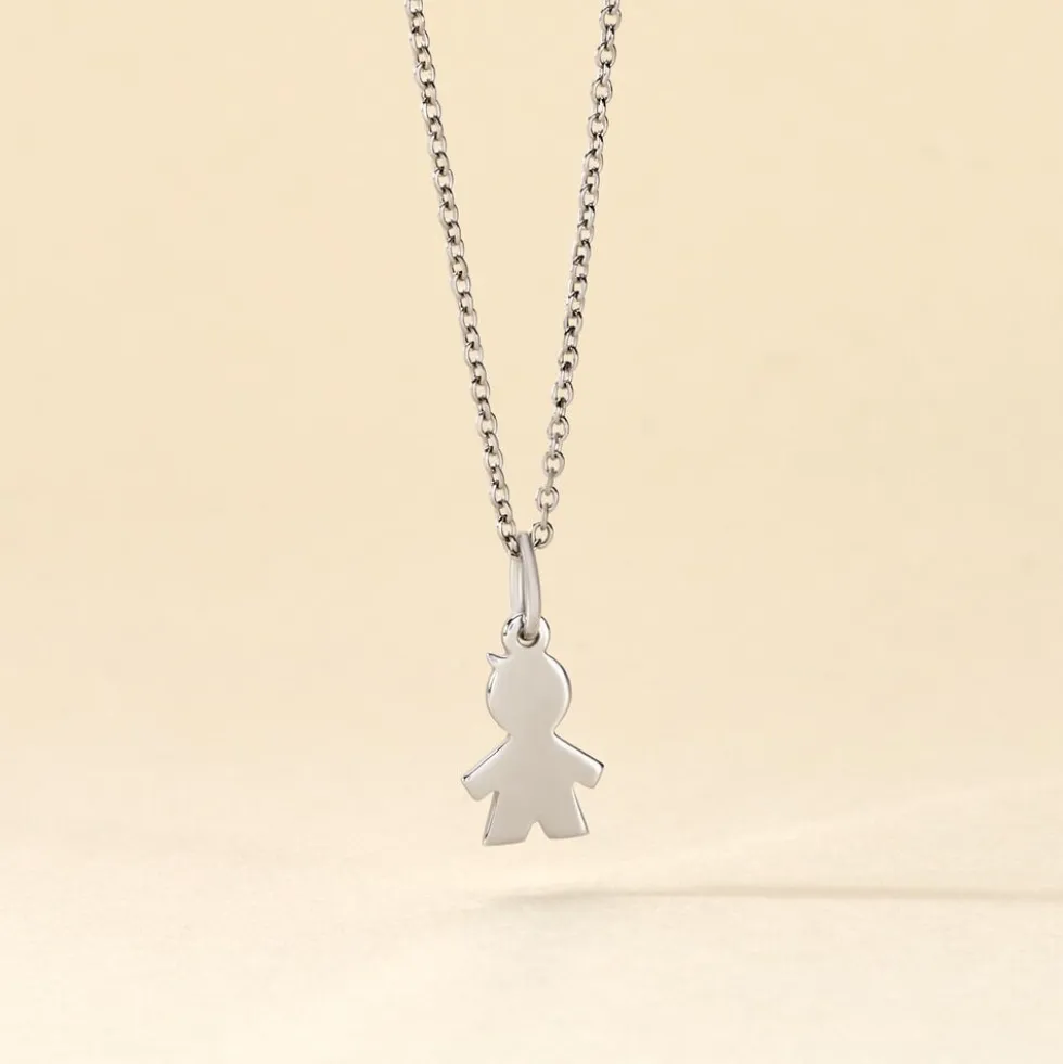 Pendentif Kids Argent Blanc