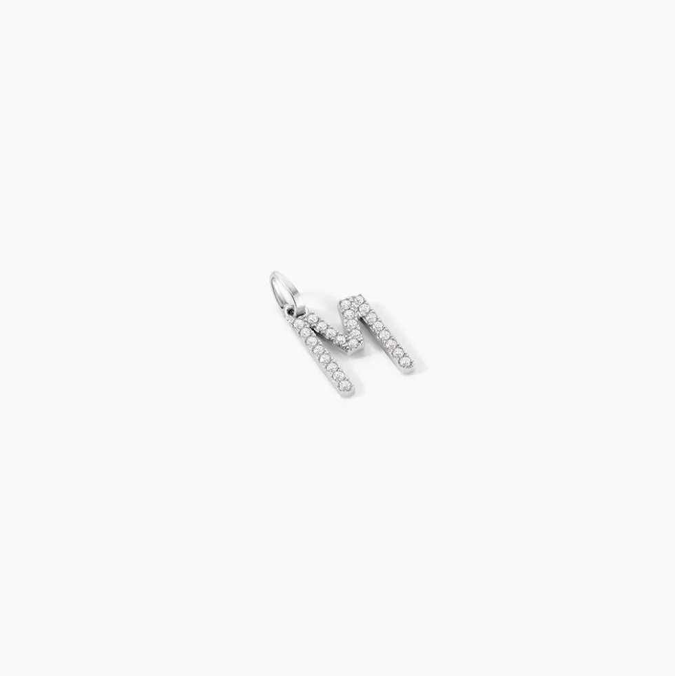Pendentif Klementine Or Blanc Oxyde De Zirconium