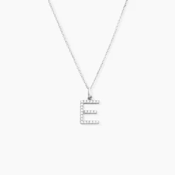 Pendentif Klementine Or Blanc Oxyde De Zirconium