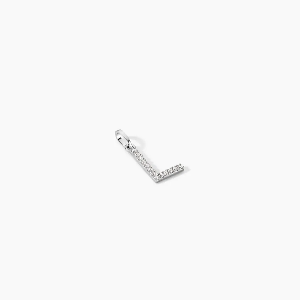Pendentif Klementine Or Blanc Oxyde De Zirconium