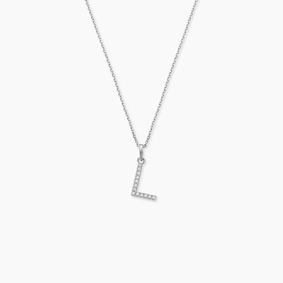 Pendentif Klementine Or Blanc Oxyde De Zirconium