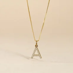 Pendentif Klementine Or Jaune Oxyde De Zirconium