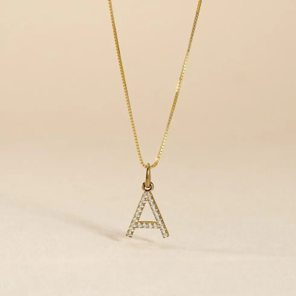 Pendentif Klementine Or Jaune Oxyde De Zirconium
