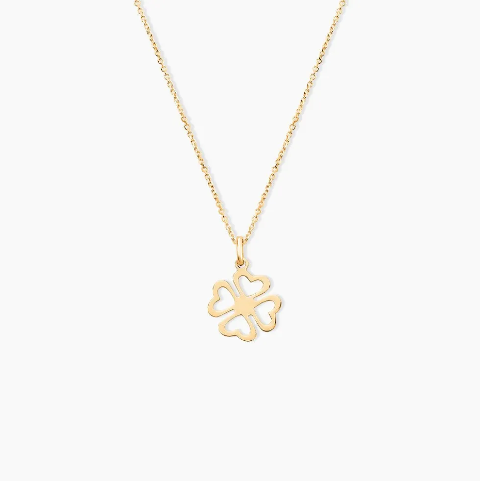 Pendentif Koulmia Trefle Or Jaune