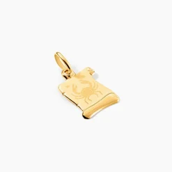 Pendentif Lamie Zodiaque Parchemin Or Jaune