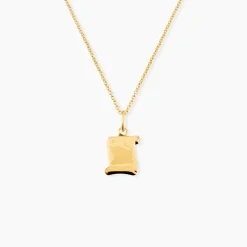 Pendentif Lamie Zodiaque Parchemin Or Jaune