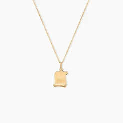 Pendentif Lamie Zodiaque Parchemin Or Jaune