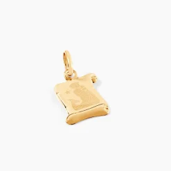 Pendentif Lamie Zodiaque Parchemin Or Jaune