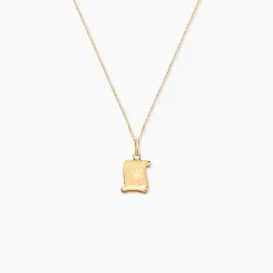 Pendentif Lamie Zodiaque Parchemin Or Jaune