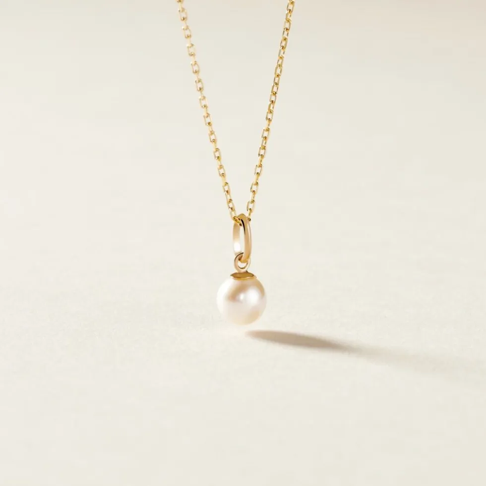 Pendentif Lenonie Or Jaune Perle De Culture