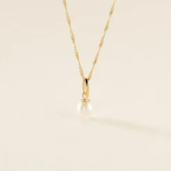 Pendentif Lenonie Or Jaune Perle De Culture
