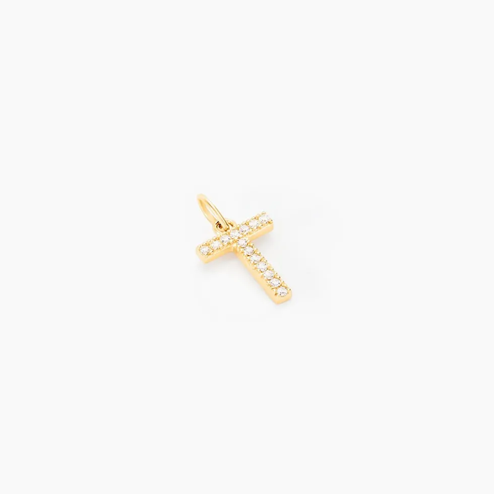 Pendentif Lettre T Or Jaune Oxyde