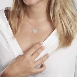 Pendentif Lisa Or Blanc