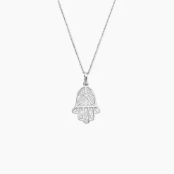 Pendentif Luce-marie Argent Blanc
