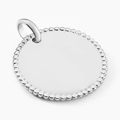 Pendentif Lulu Argent Blanc