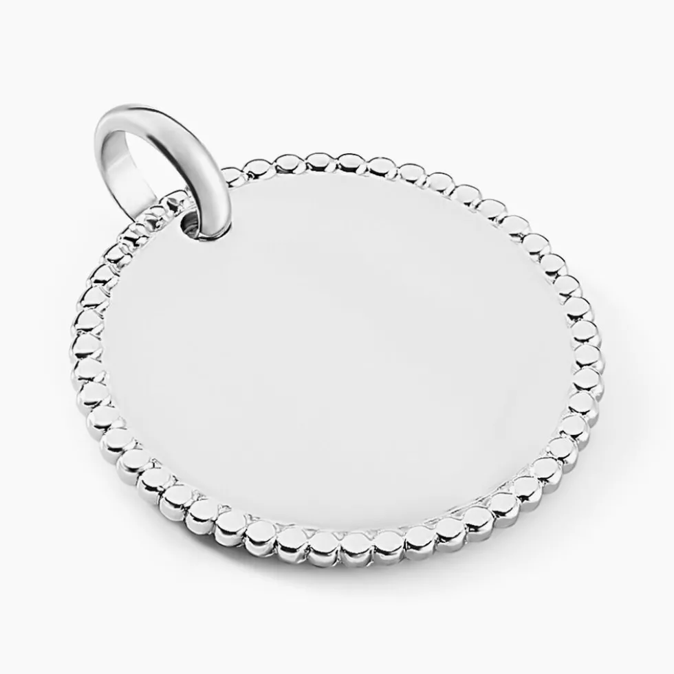 Pendentif Lulu Argent Blanc