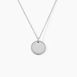 Pendentif Lulu Argent Blanc