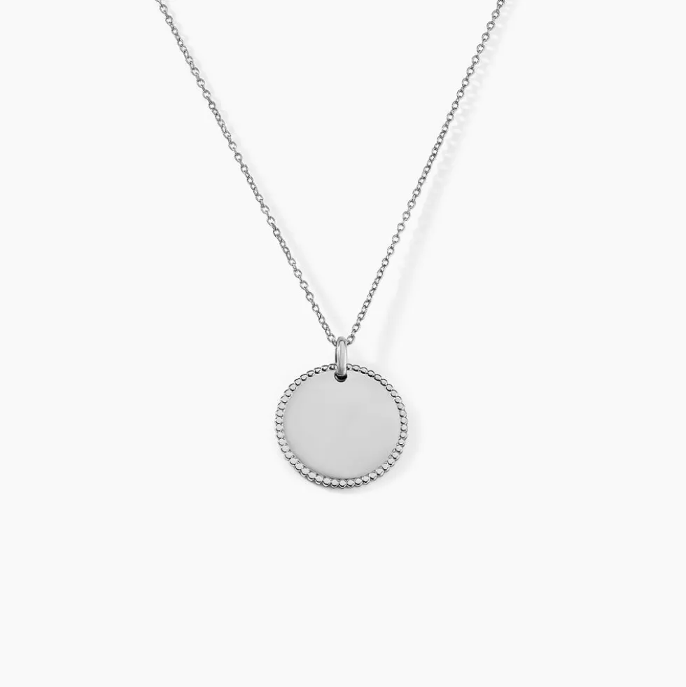 Pendentif Lulu Argent Blanc