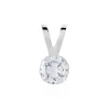 Pendentif Mabila Or Blanc Oxyde De Zirconium