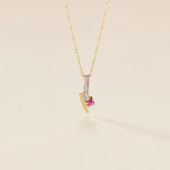Pendentif Mahya Or Jaune Rubis