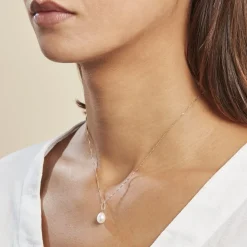 Pendentif Melody Or Jaune Perle De Culture