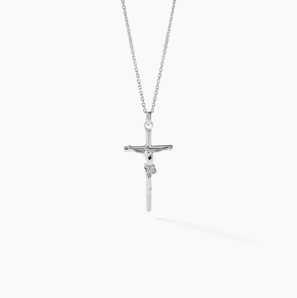 Pendentif Nessahae Argent Blanc