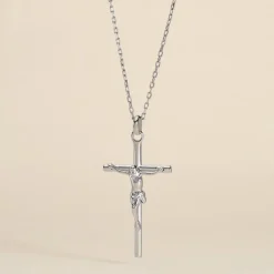 Pendentif Nessahae Argent Blanc