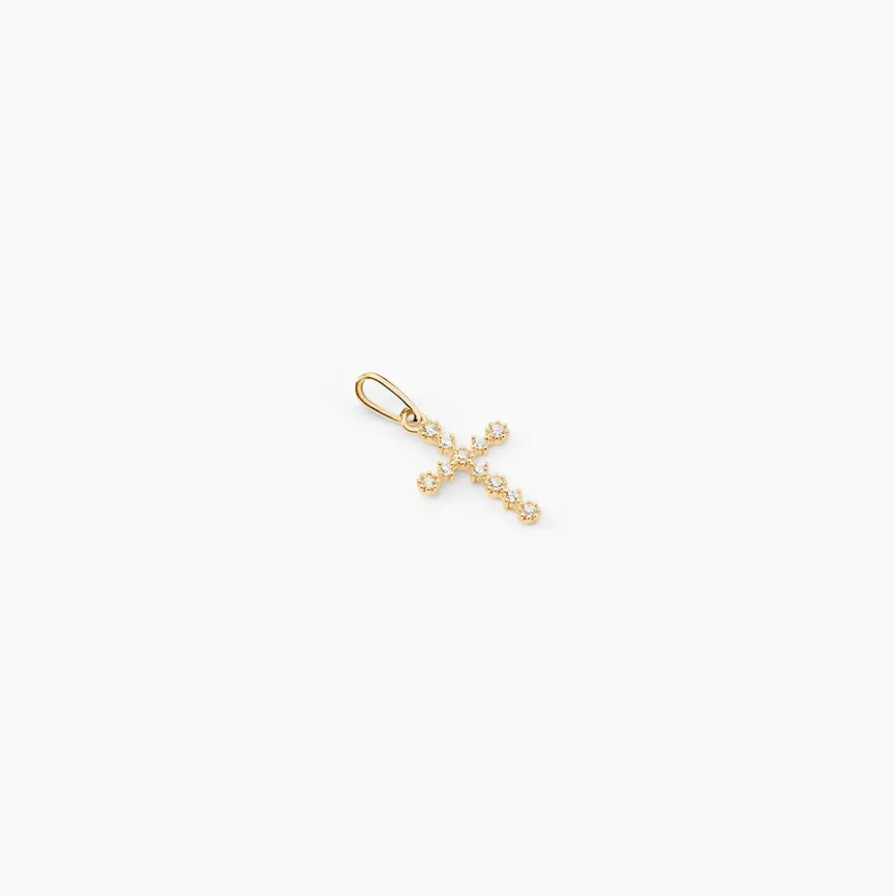Pendentif Or Jaune Lucinien Oxyde De Zirconium