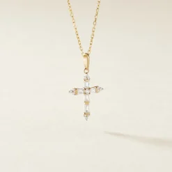 Pendentif Or Jaune Neottie Oxydes