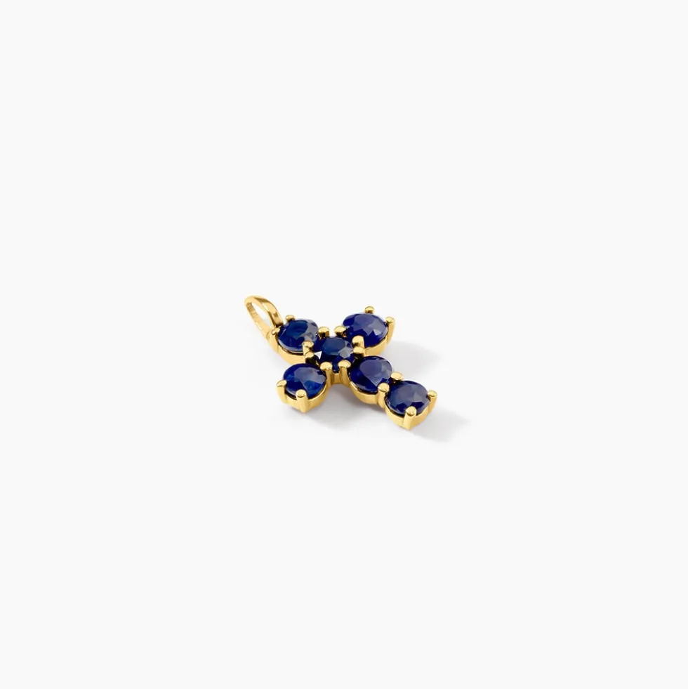 Pendentif Or Jaune Saphir