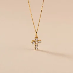 Pendentif Or Jaune Sebastian Oxyde De Zirconium