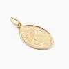 Pendentif Or Jaune Vierge A L'enfant