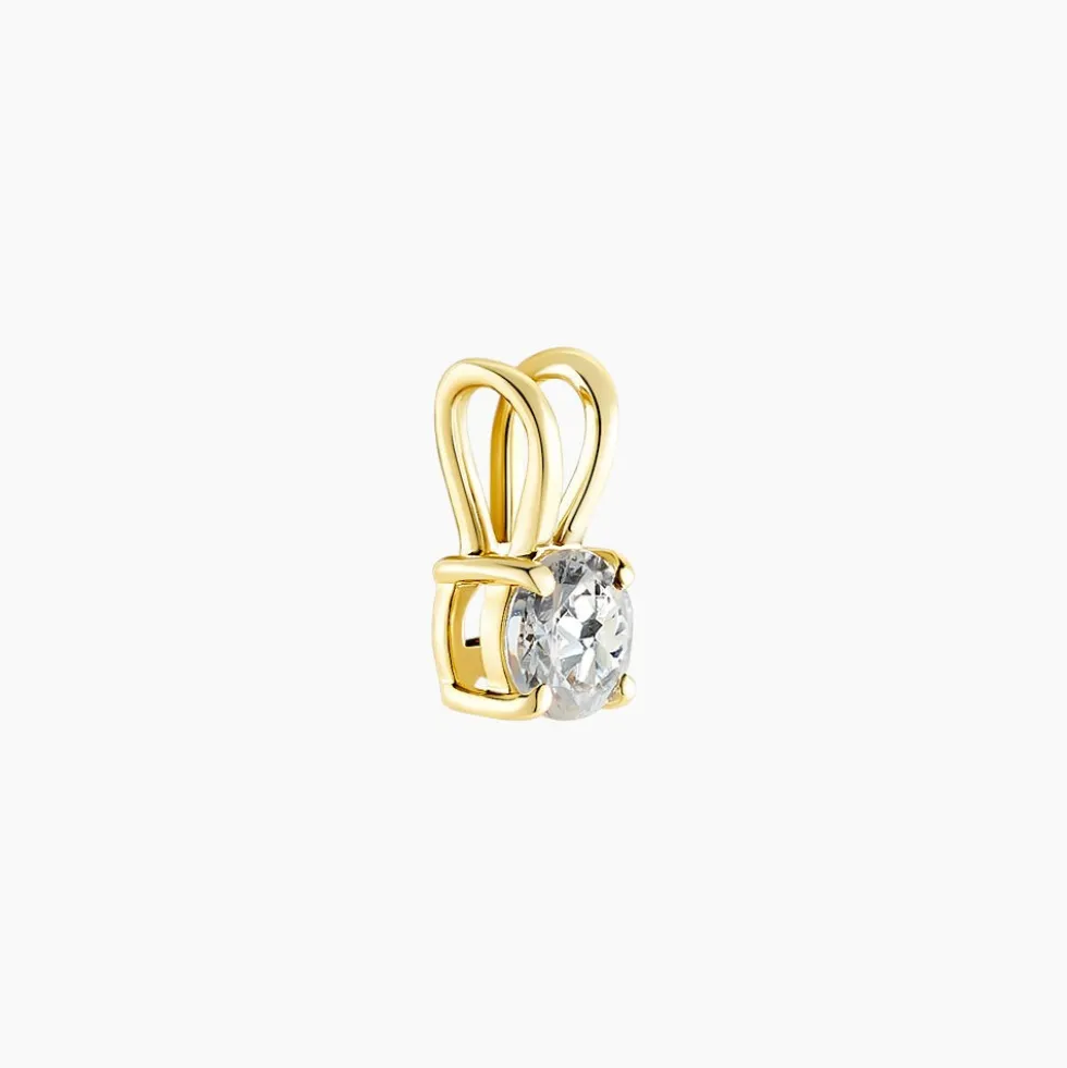 Pendentif Orsolya Or Jaune Oxyde De Zirconium