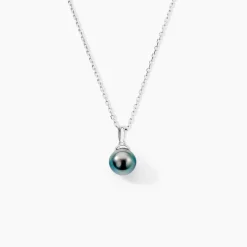 Pendentif Phila Or Blanc Perle De Culture De Tahiti