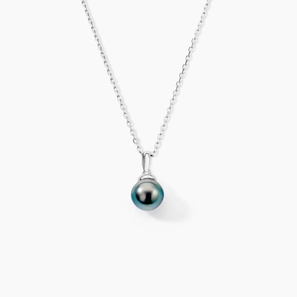Pendentif Phila Or Blanc Perle De Culture De Tahiti