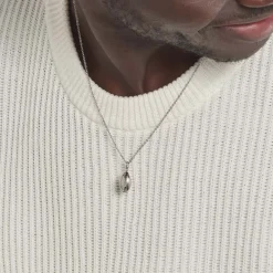 Pendentif Ruveyda Argent Blanc