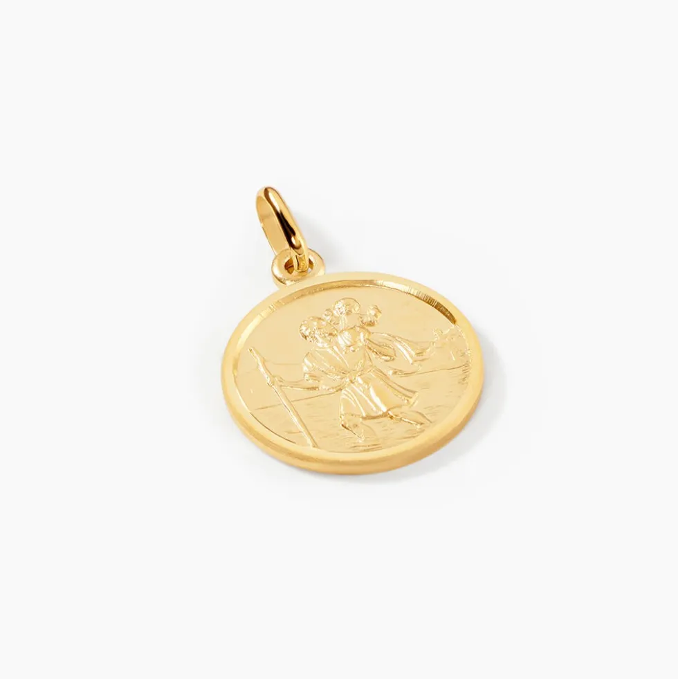 Pendentif Saint Christophe Or Jaune